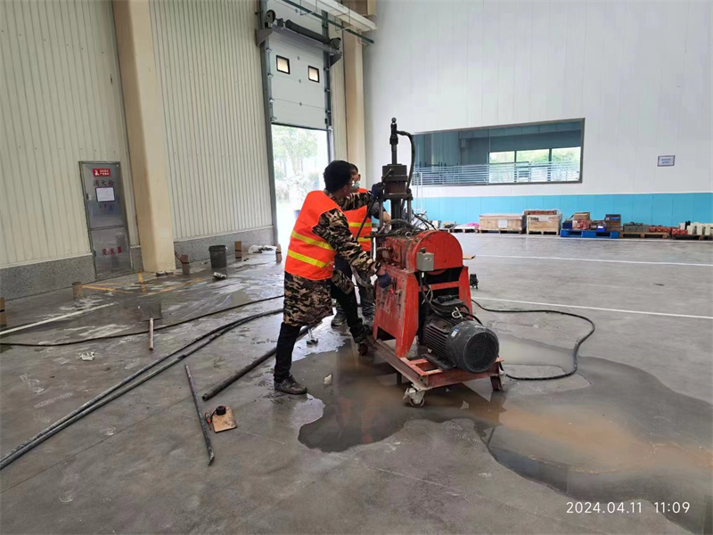 台安厂房地面下沉塌陷注浆加固施工